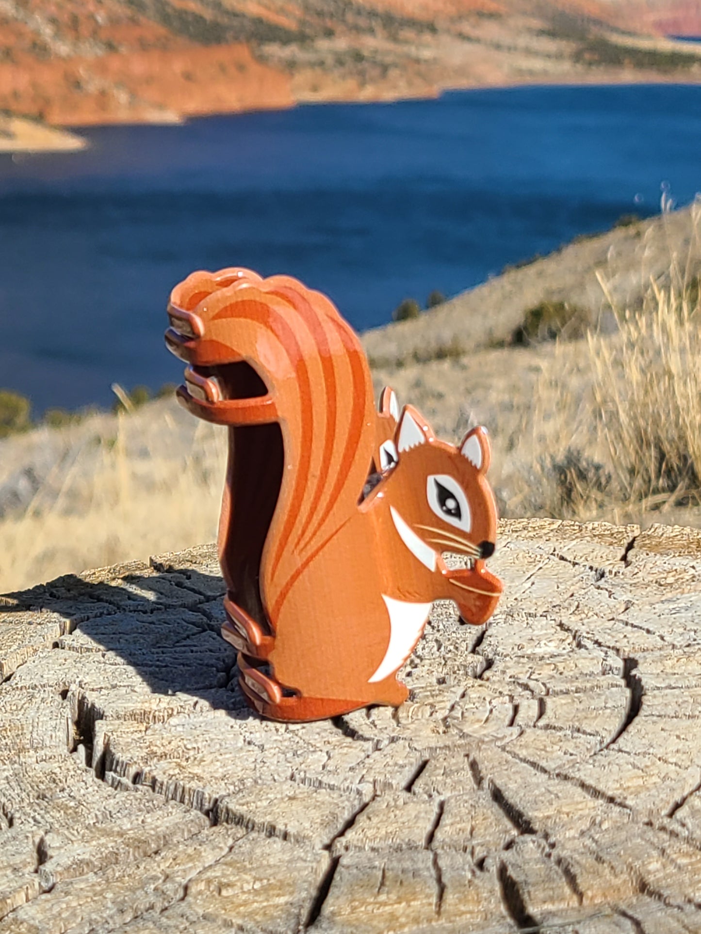 Squirrel hair clip