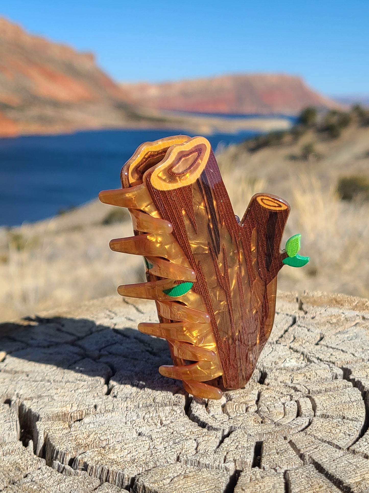 Tree Log Claw Clip
