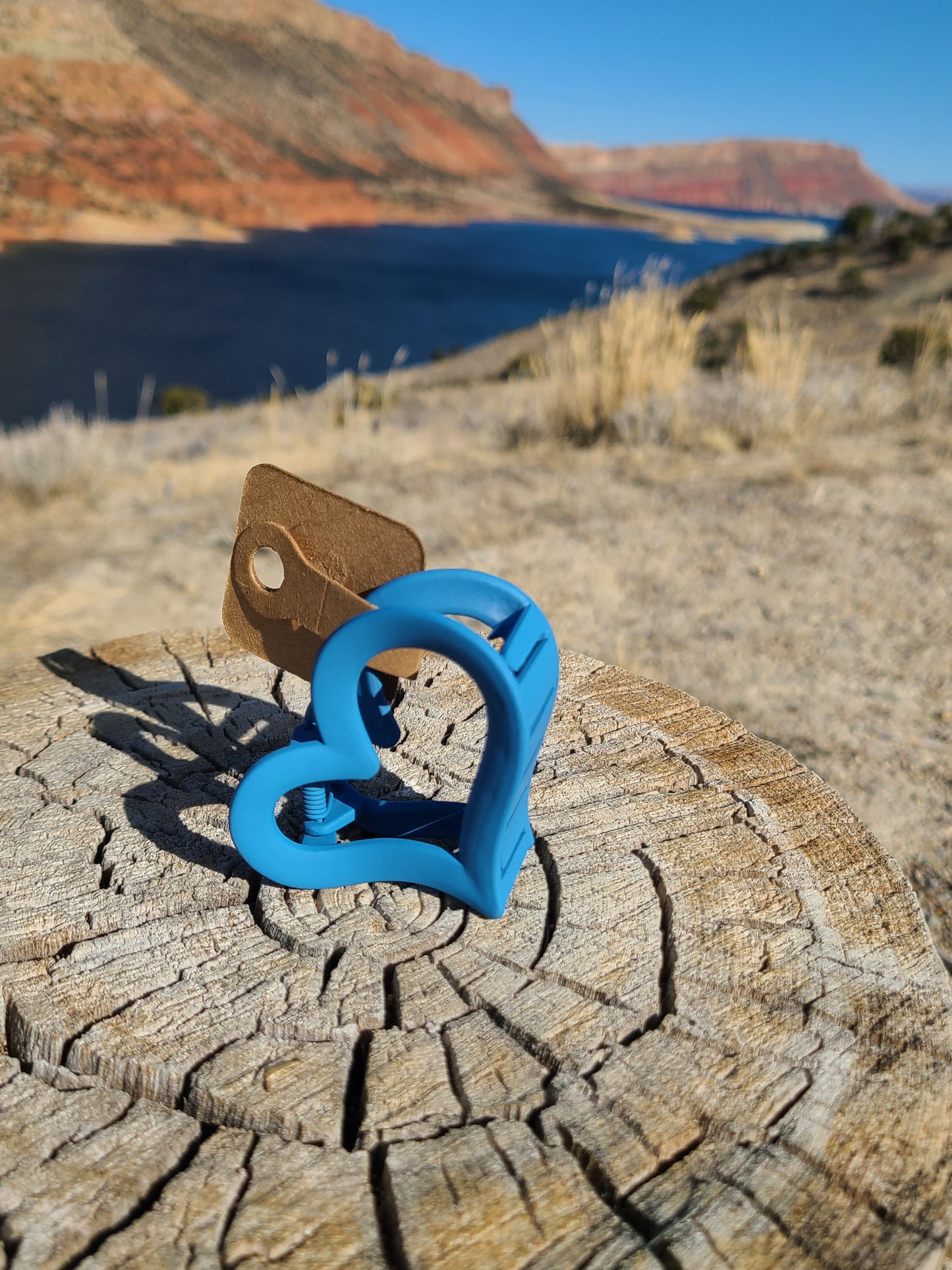 The Gorge Blue Heart Claw Clip