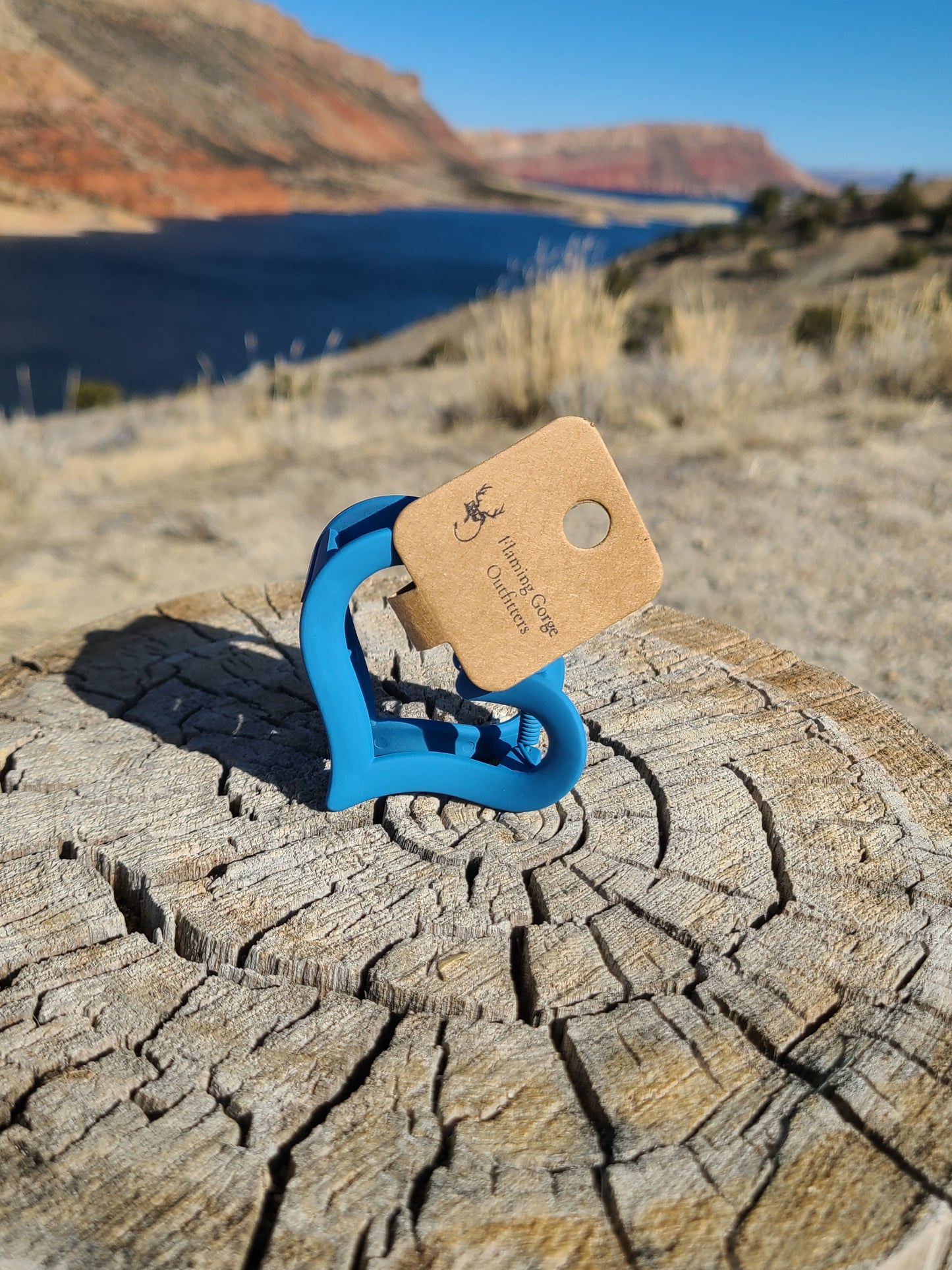 The Gorge Blue Heart Claw Clip